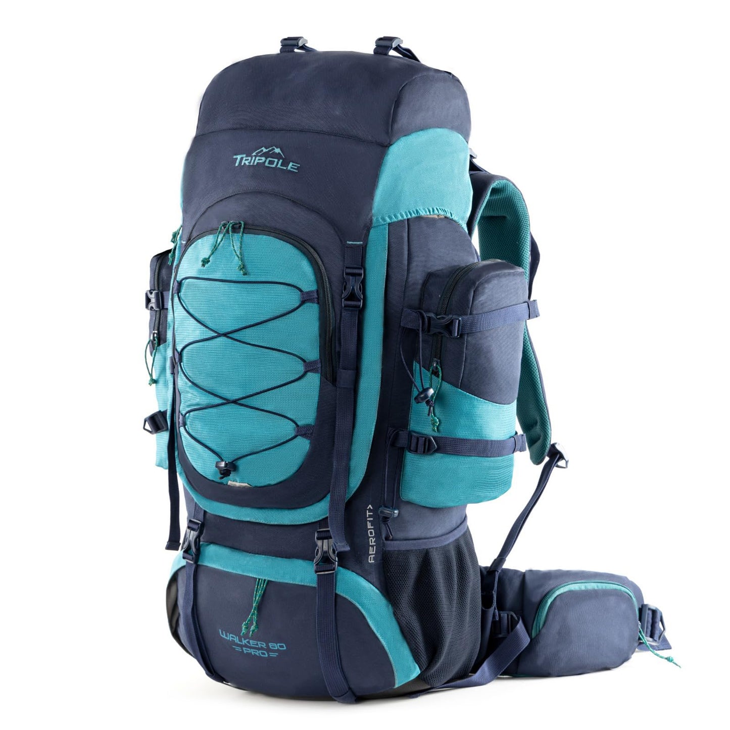 Tripole Walker Pro Rucksack for Trekking and Hiking (Navy Blue 80)